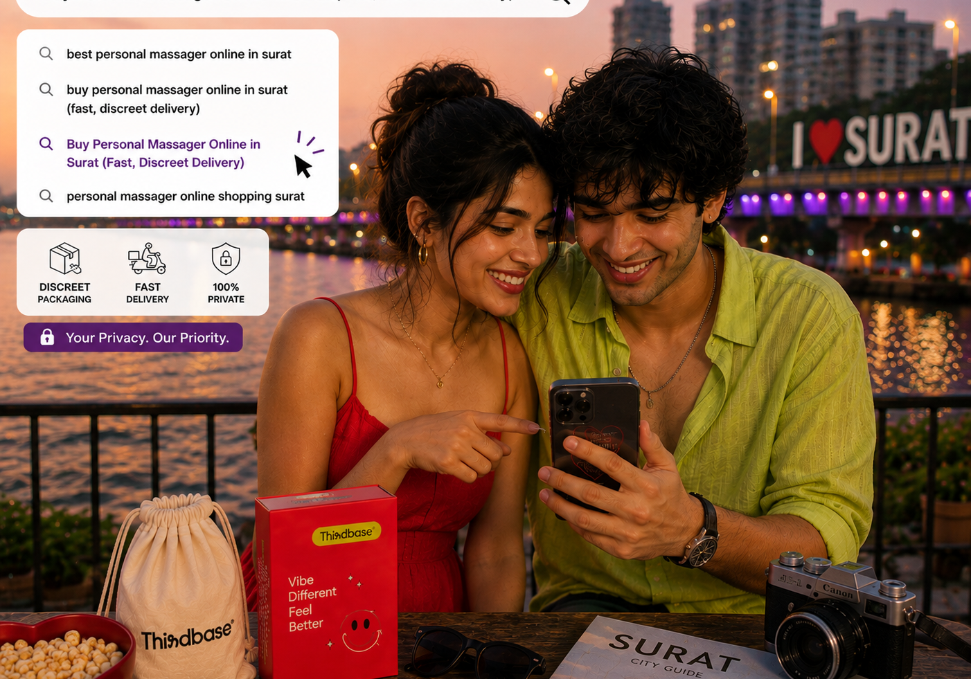 Discreet personal massager delivery in Surat by Thirdbase