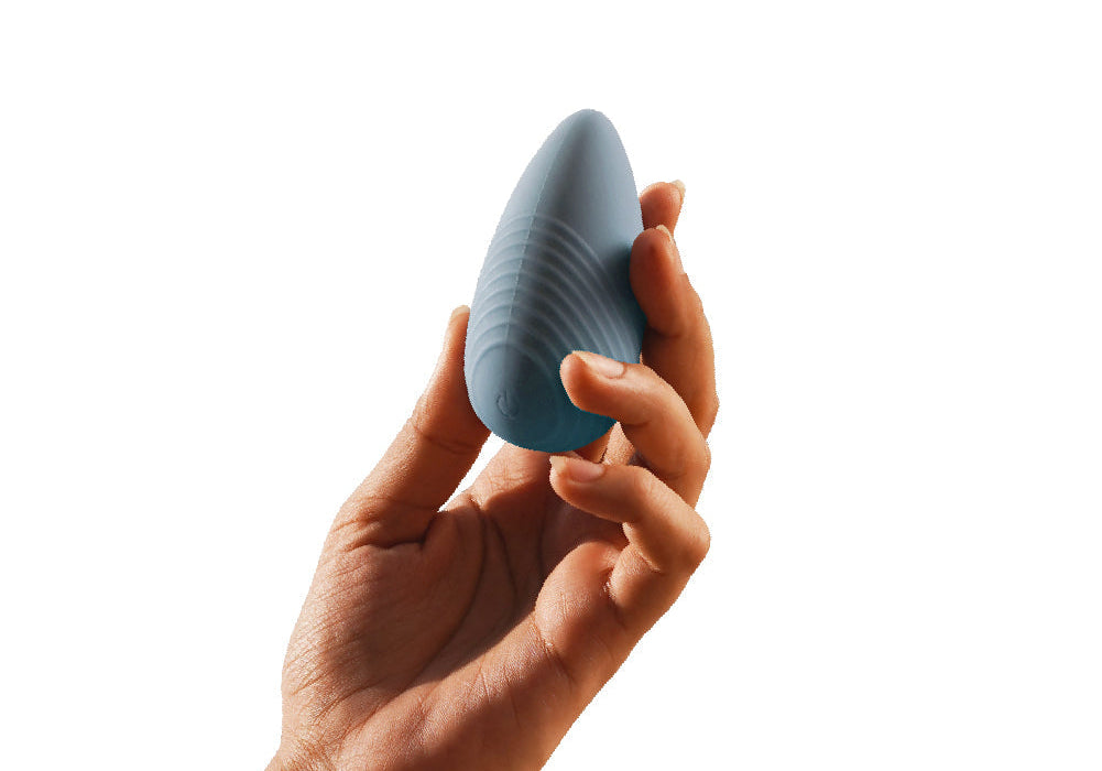A compact silicone vibrating massager 